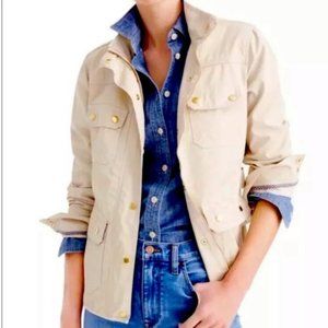 J.Crew XS Tan khaki utility downtown field jacket
